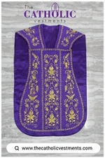 Fiddleback Vestment & Mass Sets - Violet