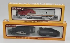 LIFELIKE 8689 F-7 LOCO SANTA-FE, 8389 LOCO WITH TENDER (AS-IS)