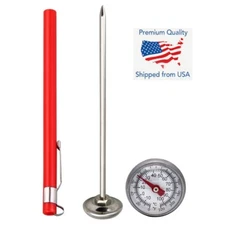 Stainless Steel Pocket Probe Thermometer Gauge for Food Cooking Meat BBQ 