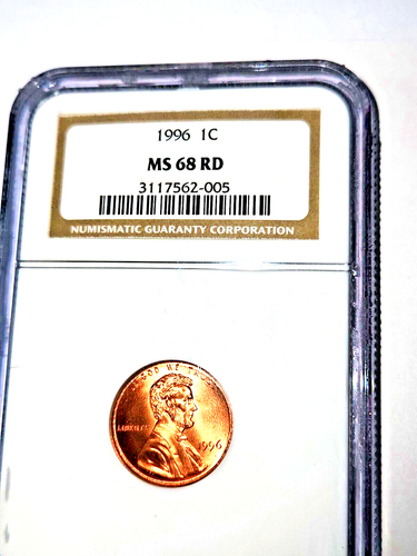 1996 Lincoln Cent NGC MS68RD!! - Picture 2 of 5