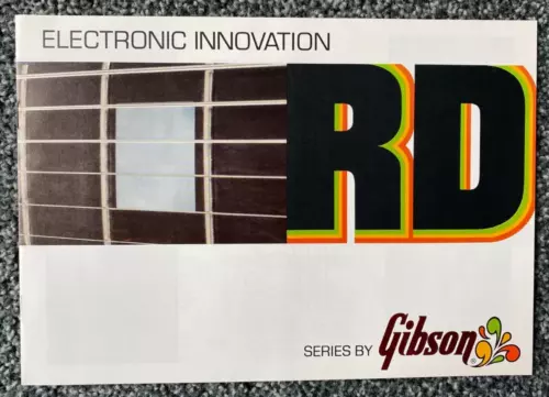 Gibson "RD Series-ELECTRONIC INNOVATION"-1977 Brochure-8 pgs-5 models-Mint &RARE