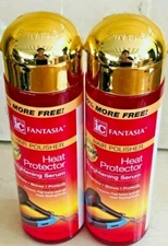  FANTASIA IC HAIR POLISHER HEAT PROTECTOR STRAIGHTENING SERUM 8 OZ 2 PACK (BIG)