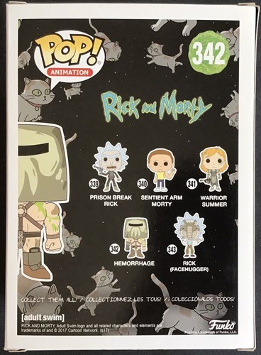 FUNKO POP Rick and Morty n°342 Hemorrhage Excellent état - Imagen 2 de 6
