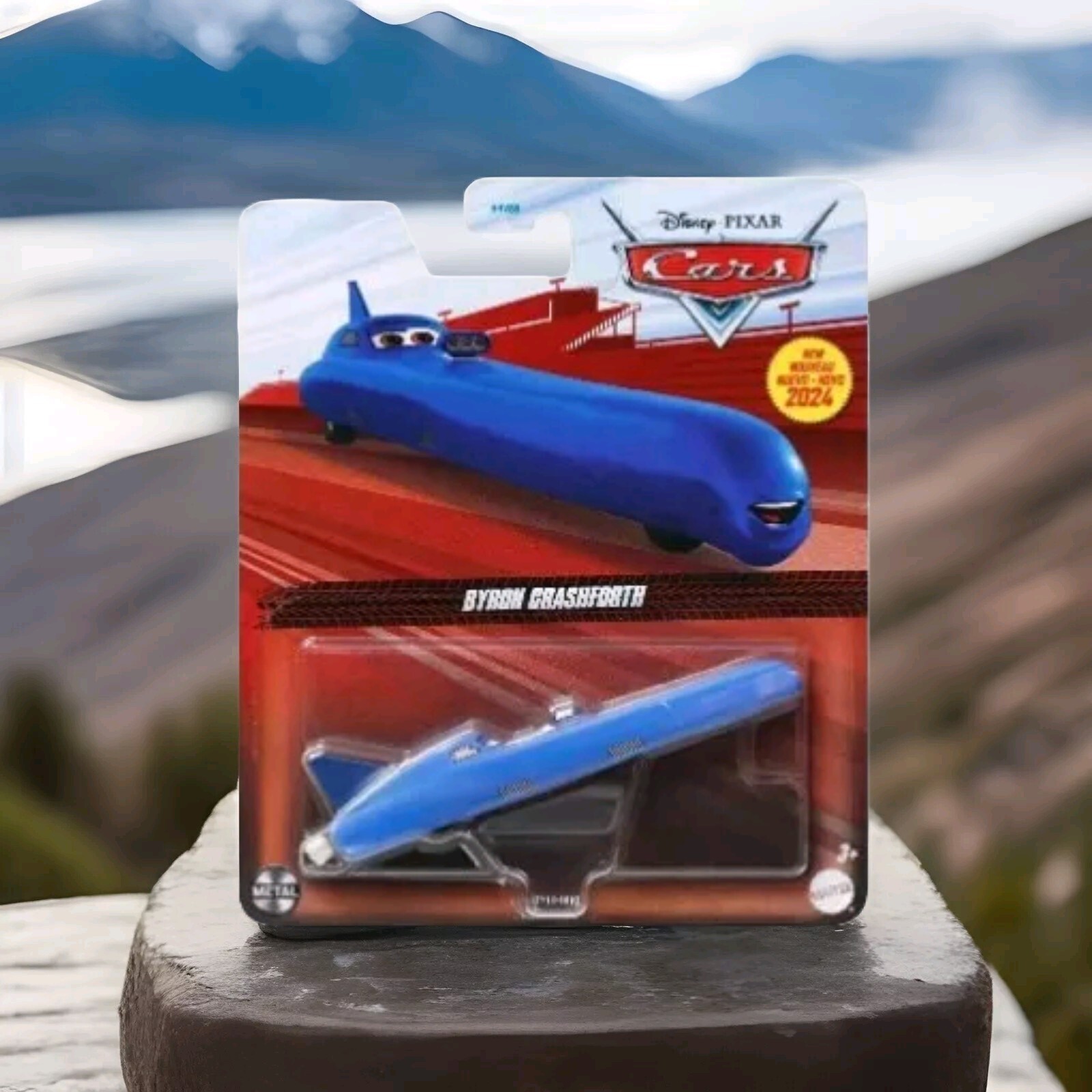 DISNEY PIXAR CARS 2024 BYRON CRASHFORTH 1:55 SCALE METAL MATTEL NEW