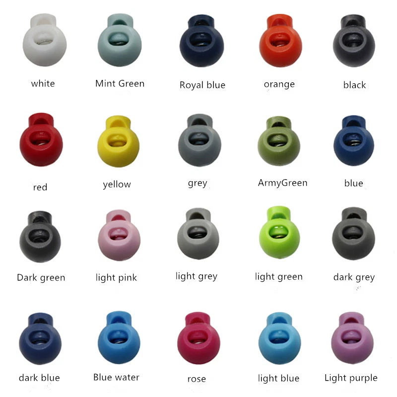PATIKIL Spring Cord Lock, 10pcs Elastic Rocker Stops Double Hole Cord PATIKIL Spring Cord Lock, 10pcs Elastic Rocker Stops Double Hole Cord