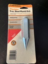 Plumb Bob,No 8,  Johnson Level & Tool 1994 8oz Steel Plumb Bob Made In USA