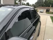 IN CHANNEL VENT SHADES FOR VOLKSWAGEN GOLF GTI 2013-2019 DARK SMOKE 4PC SET