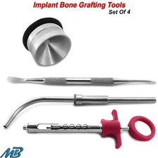 Dental Implant Bone Grafting Tools Set of 4 Surgical Grafting Instruments