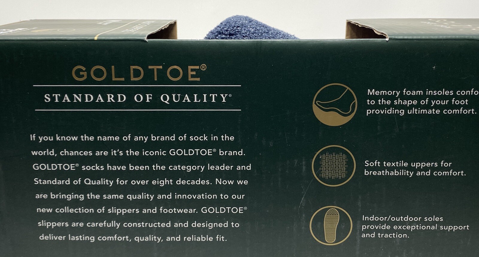 PANTOFOLA D’ORO Gold Pantofole Memory Foam Interno Esterno Uomo NUOVE