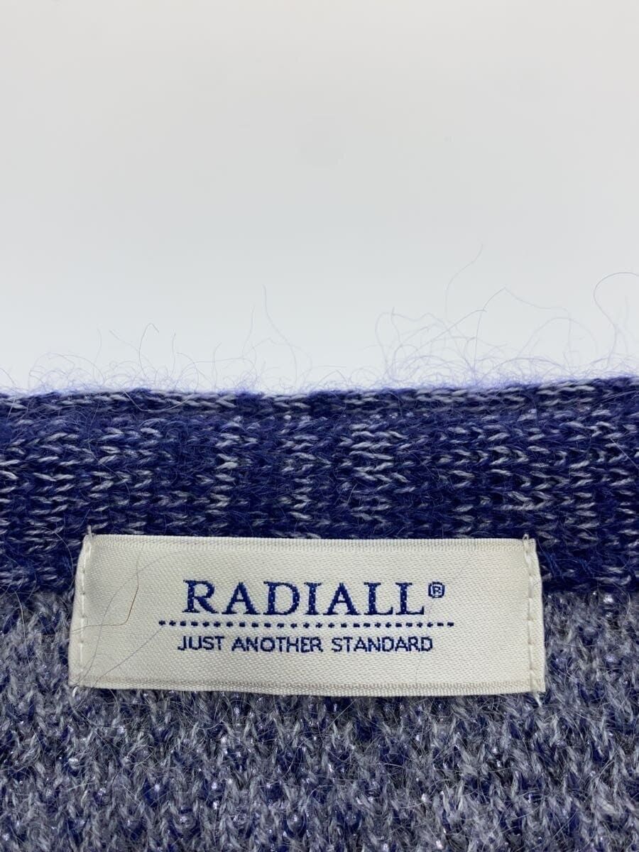 RADIALL Cardigan (Thick XL Mohair Blue Total Pattern RAD