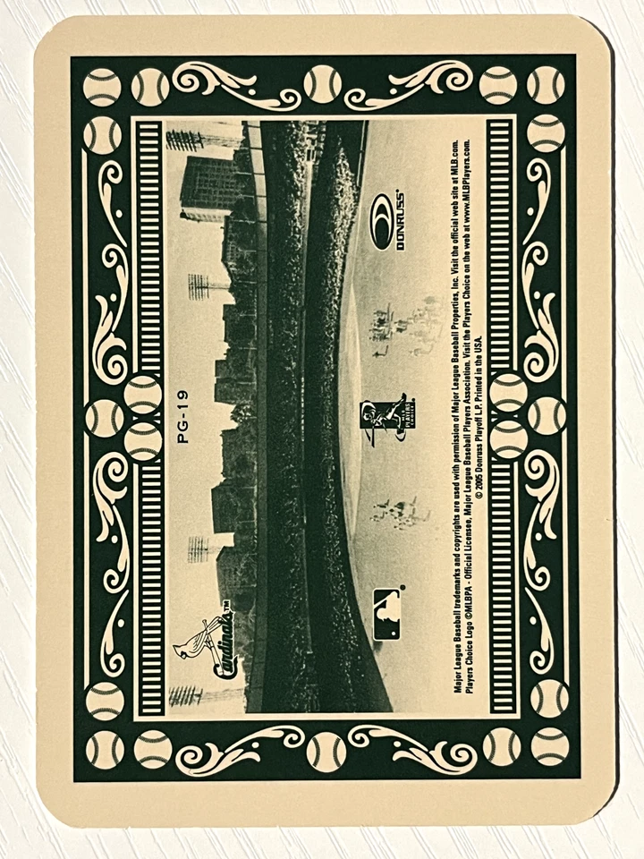 Jim Edmonds 2005 Throwback Threads Polo Grounds Long 1 Base Hit 25/25 Cardinals - Image 2 of 2