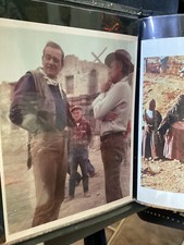 8x10 Color Photo John Wayne The Alamo Behind The Scenes With Widmark