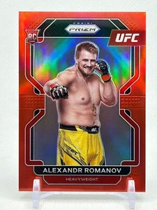 2022 Panini Prizm UFC Alexandr Romanov Red Rookie RC /299 Card #137 SP