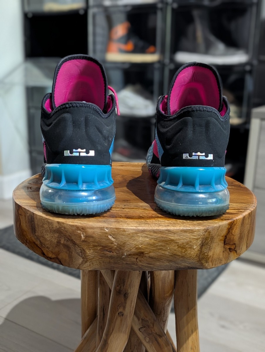 Size 9 Men's Nike Lebron 18 Low Neon Nights CV7564-600 Basketball