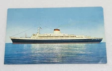 Vintage Postcard Leonardo Da Vinci Italian Ocean Liner Ship Sea Art P2