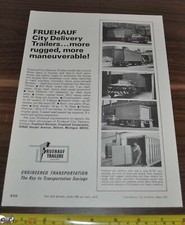 Pubblicità Camion Rimorchio Fruehauf 1967 Dodge Ceepo Lectra-Steer