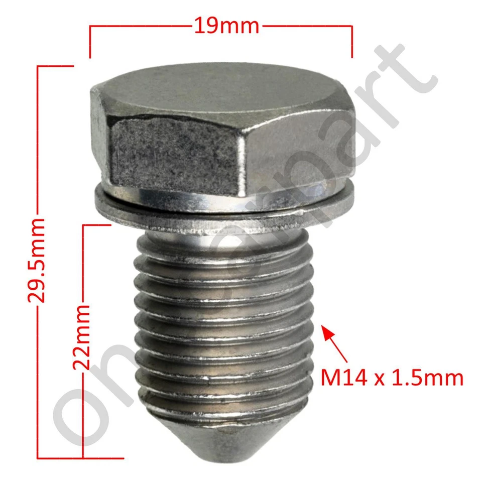 Oil Sump Drain Plug For Skoda Rapid Roomster Scala Superb Yeti 2001 on - Image 2 of 4