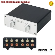 RCA-0303HG High-End Audio Switcher Audio Selector Audio Source Selector pe66