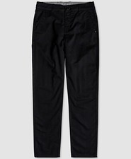  80 Quiksilver Kid's Boy's Black Straight Fit Chino Kahki Casual Pants US 24