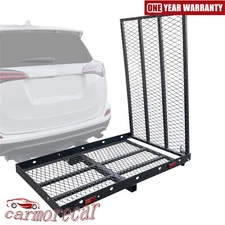 Folding Mobility Carrier Wheelchair Scooter Hitch Mount Medical Loading Ramp