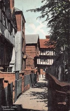 A781 England Trinity Lane Coventry vintage postcard