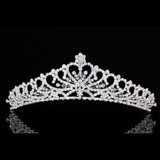 Bridal Heart Shaped Rhinestone Crystal Prom Wedding Crown Tiara 7931