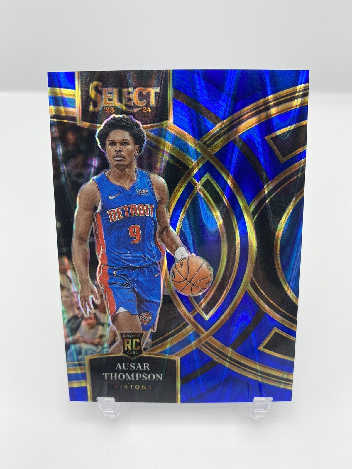 2023-24 Panini Select Ausar  Thompson RC Premier Blue Flash /99 Detroit Pistons