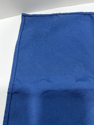 Vintage Cotton Set Of 6 Blue Cloth Table Napkins - Picture 6 of 9