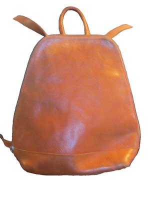 Vintage Boho Vera Pelle Tan/Cognac Small Backpack Italian Leather
