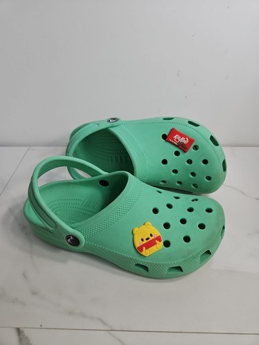 Crocs Junior 3 Unisex Mint Green Sandal J 3 - Picture 5 of 7