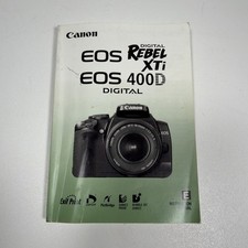 Canon EOS Digital Rebel XTi / 400D Camera Instruction Book / Manual / User Guide