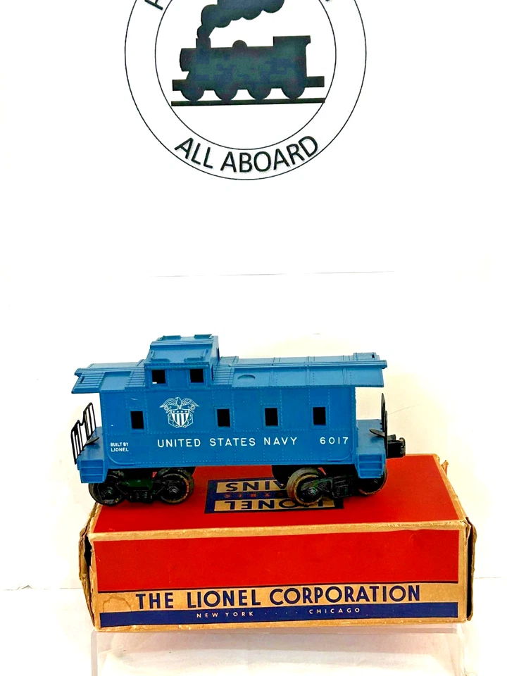 LIONEL 6017-200 #1 "SCARCE"U.S.NAVY DIE-4(LT. BLUE)EXT. VIS.CAB BLT-60 LKN/OB Foto 3 de 4