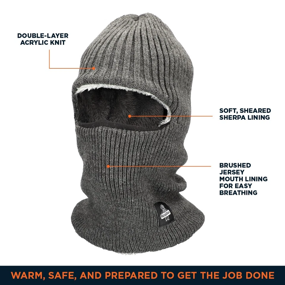 Балаклава с флисовой подкладкой RefrigiWear — утепленная зимняя маска на все лицо с - Изображение 3 из 4