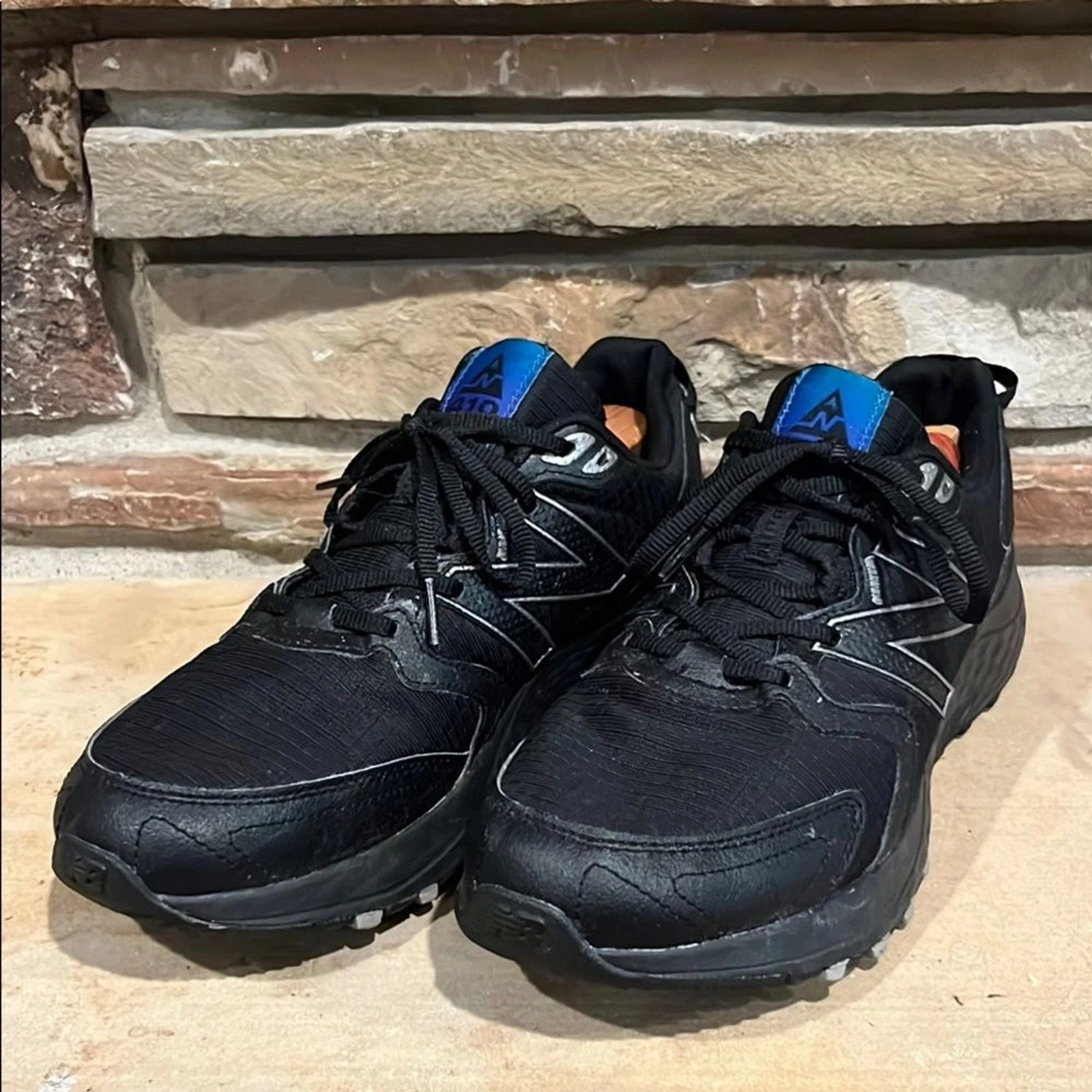 New Balance 410 Trail Running Outdoor All Black Shoes