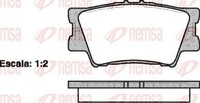 Remsa 1231.00 Bremsbelagsatz, Scheibenbremse FüR Lexus Toyota