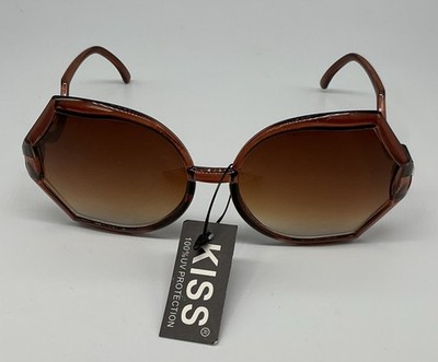 KISS Sunglasses Brown Gradient UV Protection Retro Style