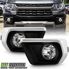 Silver Trim For 2021-2022 Chevy Colorado Fog Lights Bumper Wswitch Full Set Silver Trim For 2021-2022 Chevy Colorado Fog Lights Bumper Wswitch Full Set
