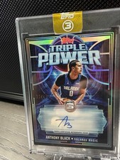 2026 Topps Three Basketball TRIPLE POWER ANTHONY BLACK AUTO /49 #TP-AB