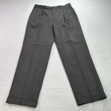 Joseph & Feiss Pants Mens 34x32 Wool Blend Dress Slacks Pleated Cuffed Classic
