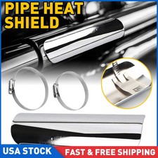 Protector de cubierta protector térmico tubo silenciador escape cromo moto ajuste universal