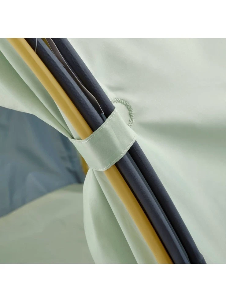 Toldo cama IKEA ELDFLUGA, azul/verde (305.421.19) excelente usado Foto 4 de 4