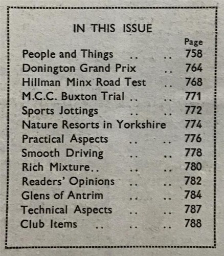 The LIGHT CAR MAGAZINE 28 Oct 1938 Hillman Minx Saloon Road Tested DONINGTON GP - Picture 3 of 6