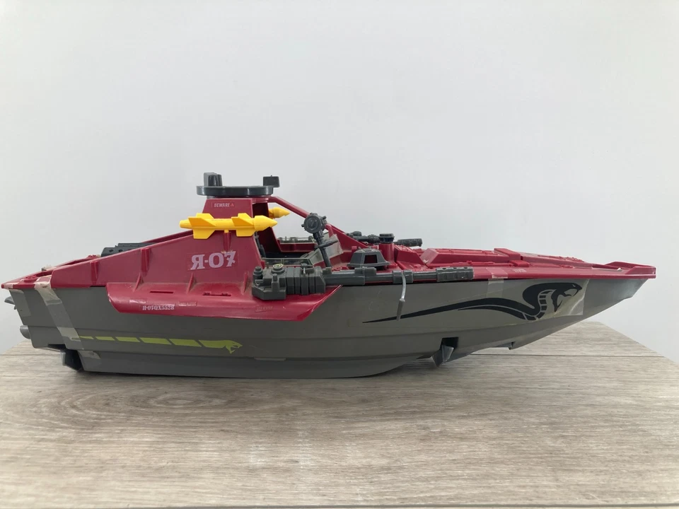 De colección Gi Joe Cobra Enemy Hydroplano Moray Barco de Ataque Militar 1985 Incompleto Foto 4 de 4