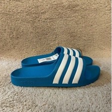 Adidas Adilette Aqua K Kids Blue White Slides Sandals Shoes Youth Size 5Y