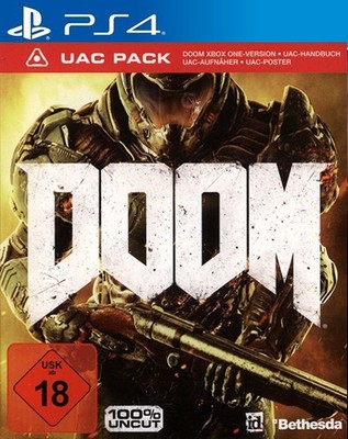 PS4 / Playstation 4 - Doom 2016: UAC Pack #Day One Edition mit OVP / Big Box