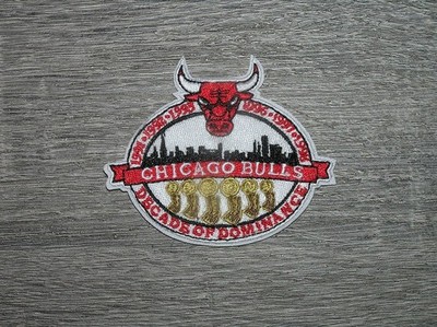 Chicago Bulls  Decade Of Dominance  90's Embroidered Iron On Patch 3'' x 2.75''