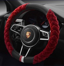 Luxury Fluffy Steering Wheel Cover For Women Soft Warm Short Plush