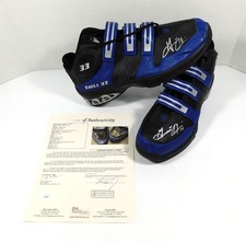 Grant Hill Signed Adidas Game Used Black Basketball Shoes 2 JSA Autos YY85002