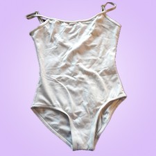 Theatricals White Camisole Ballet Leotard Girls Large Child LC NWT TH5500C
