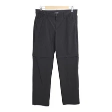 Eddie Bauer Womens Convertibe Pants Black Zip Off Legs Size 10 Outdoor Hiking